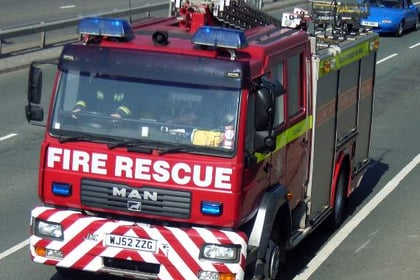 Residents evacuated after fire engulfs house