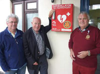 Defibrillator for community hall