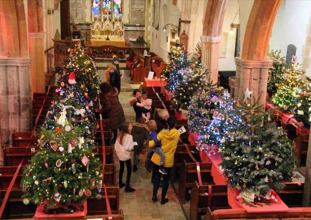 Tree festival lights up St Peter's Church