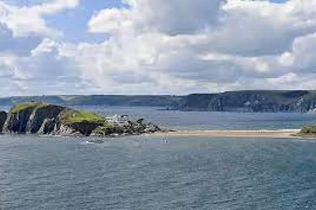 Going green at Bigbury beach