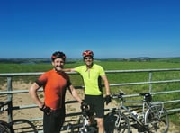 Duo plan to peddle to raise money for charity 