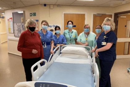 Pals group donate new hospital bed