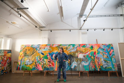 Talented artist stages colourful exhibition