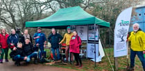 Volunteers help plant cherry trees