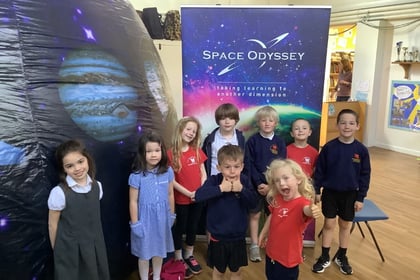 Youngsters enjoy day in space dome