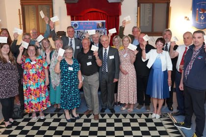 18 charities benefited from the Devonshire Freemasons WAKE Fund
