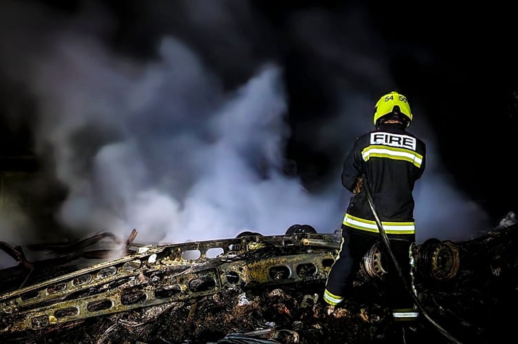 Buckfastleigh Fire Station reports: 'We were called to assist our colleagues from Ivybridge at a large unattended bonfire near Loddiswell, a hosereel jet was used to extinguish the fire before both appliances returned home to station.'
Picture: Buckfastleigh Fire Station (27-8-23)