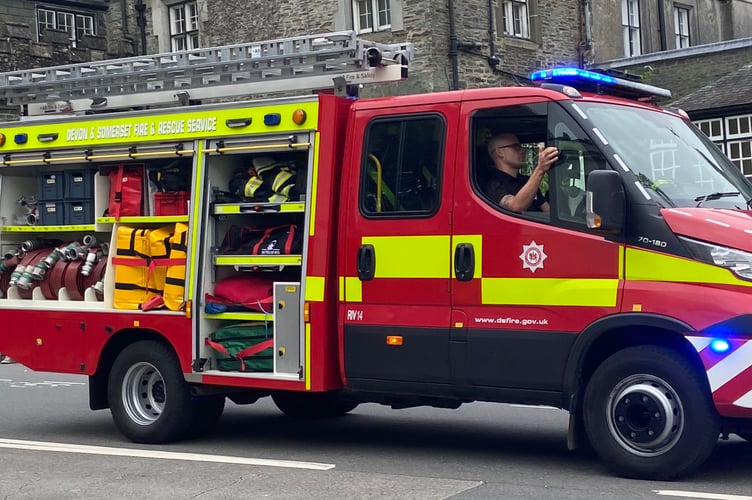 Tavistock Fire Station appliance