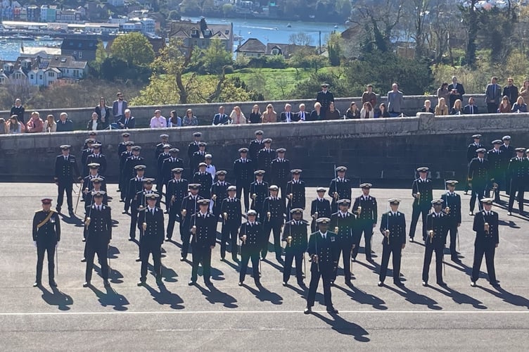 The cadets on parade