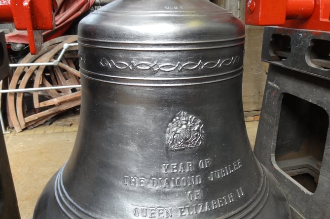 The brand new Kingswear bell