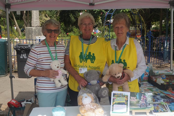 Children’s Hospice volunteers on a stall - Dartmouth Rotary Club