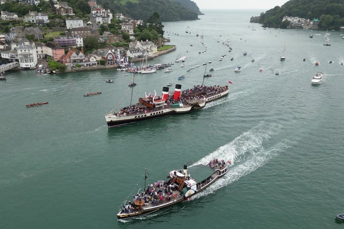 PS Waverley and PS Kingswear Castle