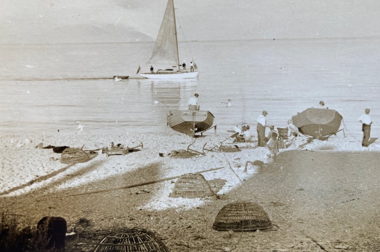 Boats launching from the shingle