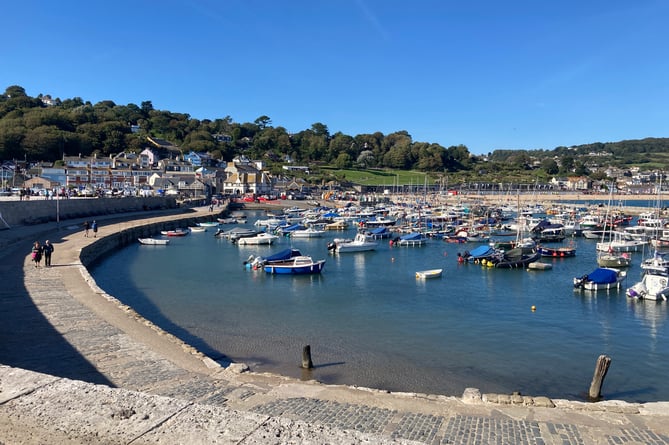 The historic harbour, The Cobb