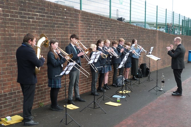 Students from the music department 