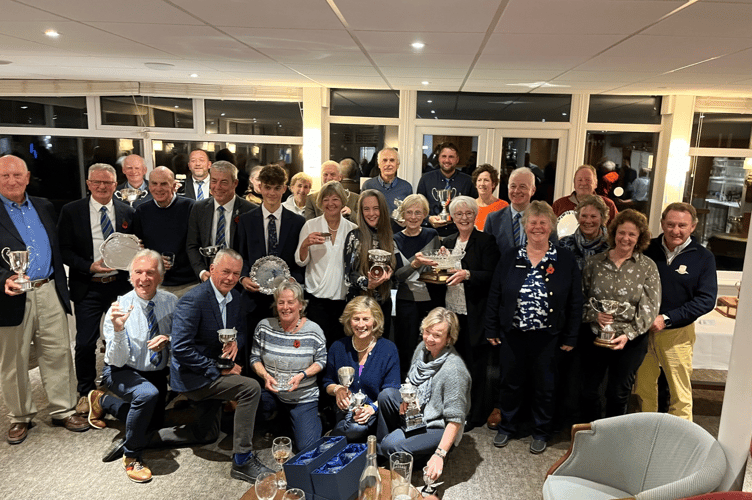 Thurlestone trophy winners on Presentation evening