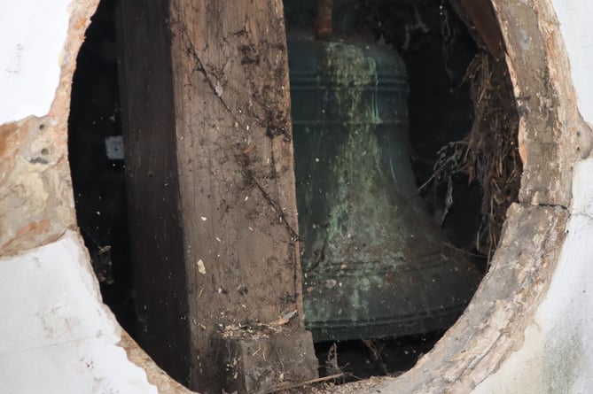 The bell inside of the Clock Tower 