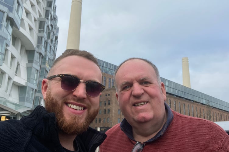 Jon Harding (L) and his father Richard Harding (R)