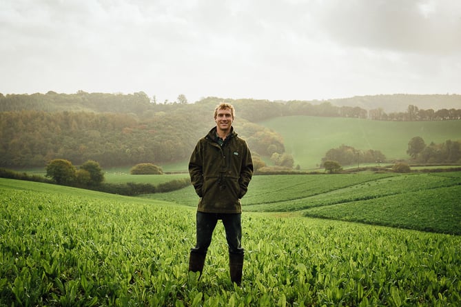 Chris Berry, who farms over 450 acres in Devon