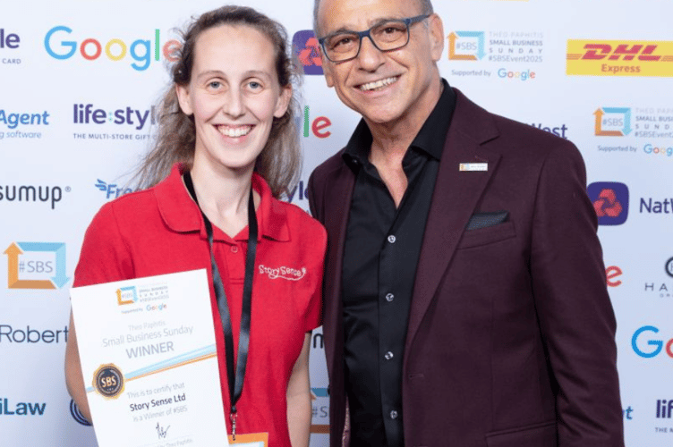 Nikita Dixon with Theo Paphitis 